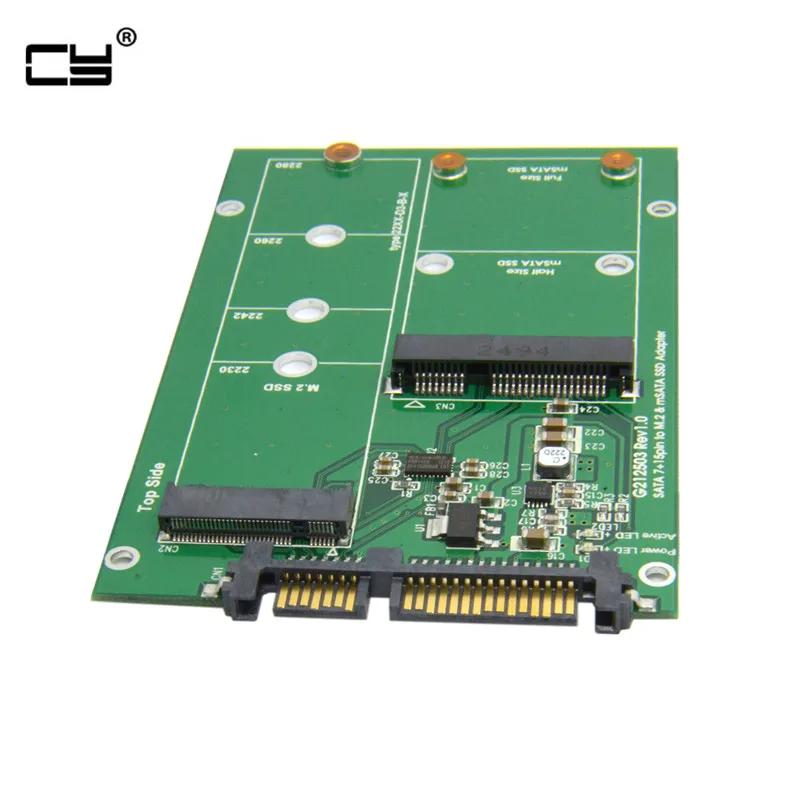 2 in 1 ޺ ̴ pci-e 2  M.2 NGFF  mSATA SSD-SATA 3.0 III  ȯ, PCBA
